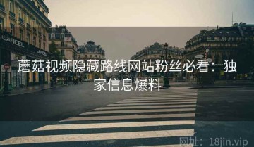 蘑菇视频隐藏路线网站粉丝必看：独家信息爆料
