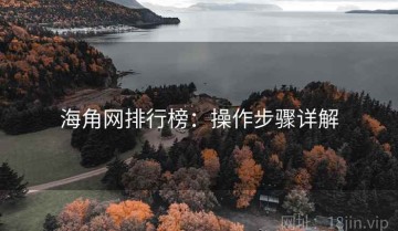 海角网排行榜：操作步骤详解