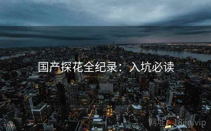 国产探花全纪录：入坑必读
