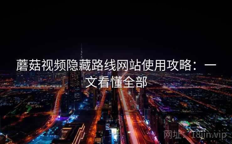 蘑菇视频隐藏路线网站使用攻略：一文看懂全部